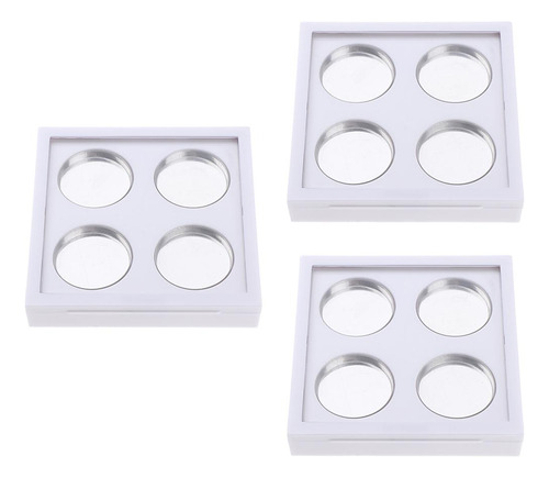 Diy 4 26mm Cuadrícula De Ojos Lápiz Labial Case Square 3x