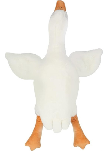 Peluche Muñeco Almohada Ganso Blanco Grande 90cm