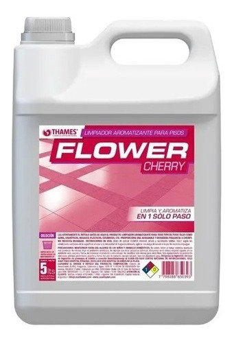 Desodorante De Pisos Flower Concentrado X 5 L. 