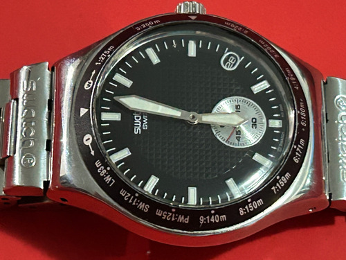 Relógio Swatch Dial Black Prateado Prateado Preto (Usado)
