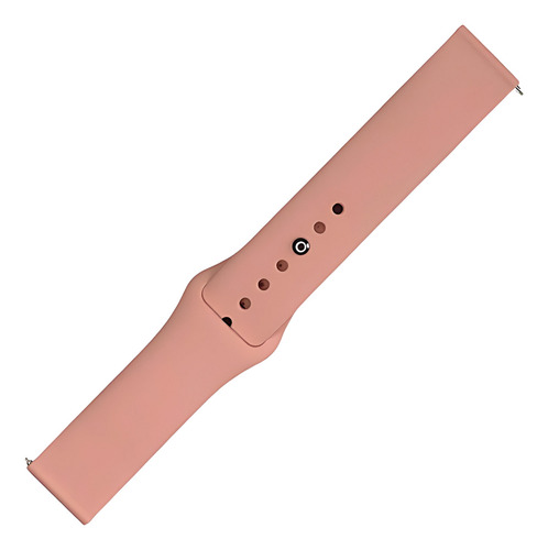 Pulseira Borracha Silicone Para Haylou Solar Plus Ls16 22mm Cor Nude
