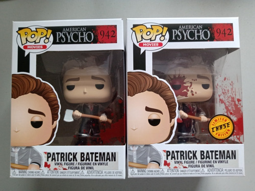 2 Funko Pop! American Psycho: Patrick Bateman Chase Y Normal