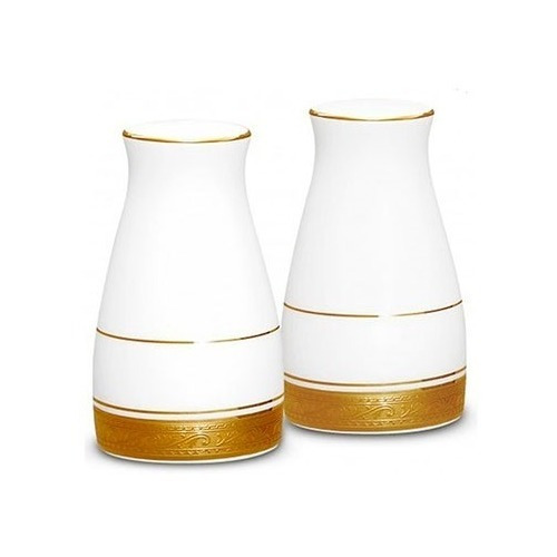 Salero Y Pimentero De Porcelana Crestwood Gold Noritake