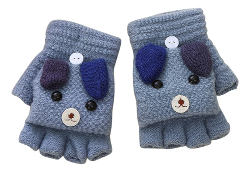 1 Par De Guantes De Invierno Convertibles Con Tapa Abatible