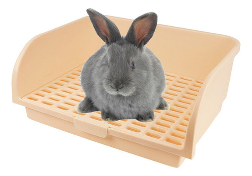 Gran Conejo Bandeja De Arena Para Inodoro Orinal Beige Beige