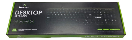 Kit De 10 Teclados K11 Conexão Usb Padrão Brasil Abnt 2 Pc Notebook Computador Cor De Teclado Preto Teccon ATACADO