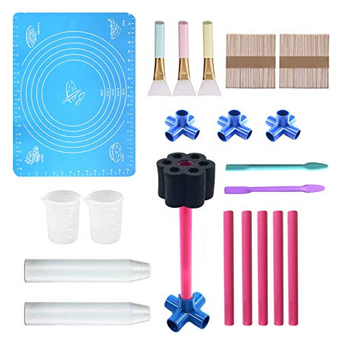 Kit De Espumas Flexibles Tornos De Vasos, Vasos Y Palos...