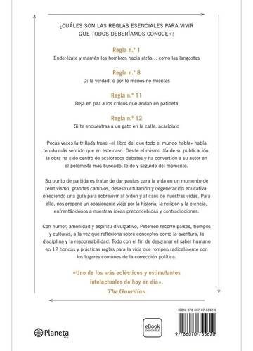 12 Reglas Para Vivir: Un Antídoto Al Caos Jordan Peterson