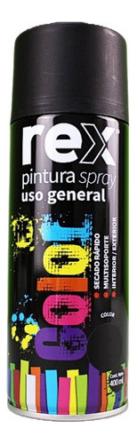 Pintura Spray General Negro Mate 400 Ml 6-u