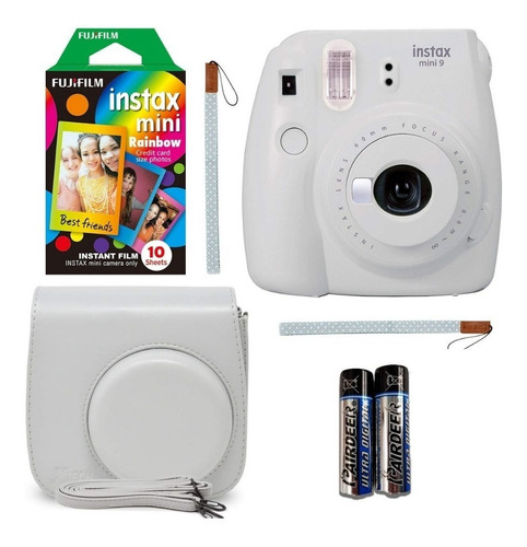 Camara Instax Mini 9 C/ Estuche, Cartucho 10f Rainbow+ Album