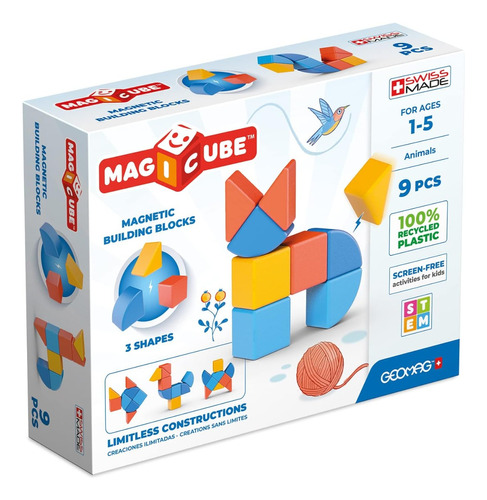 Cubo Inmantado Wabro Magicube Reciclado 8 Y 9 Pieza Magnetic