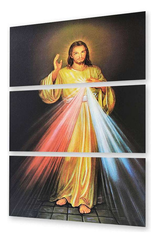 Cuadro 50x75cm Jesus Con Imagenes Y Reproducciones Cruz