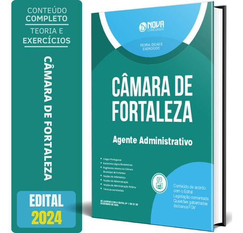 Apostila Câmara De Fortaleza Ce 2024 - Agente Administrativo