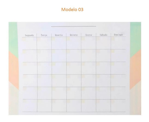 Imagem 2 de 3 de Bloco Planner Mesa Planejamento Mensal Semanal A4 30 Folhas