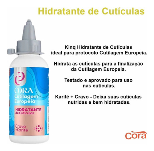 Kit Kinq Removedor De Cuticulas Cutilagem Europeia Cora