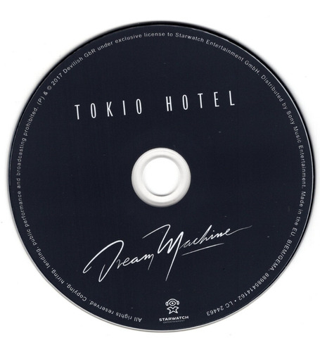 Tokio Hotel - Dream Machine - Disco Cd