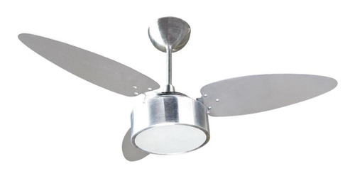 Ventilador de teto Ventisol Fharo alumínio com 3 pás cor tabaco de mdf, 1050mm de diâmetro 220V