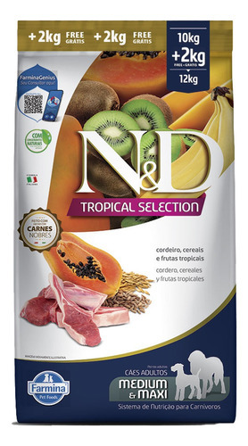 Nd Tropical Selection Can Adulto Md/mx Cord 10+2kg