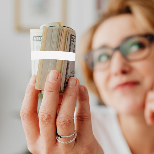 1 Rollo De Cinta Para Envolver Billetes, Billetes, Correa Pa