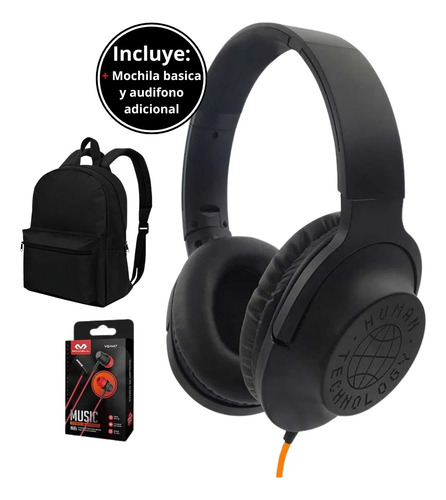 Audifono Black Sheep Globe Cable Micro + Mochila Y Audifono
