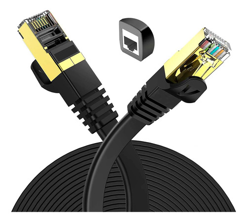 Cable Red Plano Categoria 7 Cat7 Rj45 Ethernet 10m 10gbps