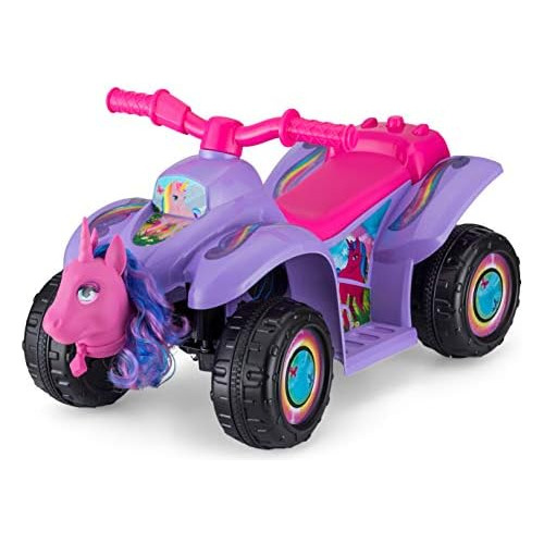 Toddler Unicorn Quad Kids Ride On Toy, 6 Volt Battery, ...