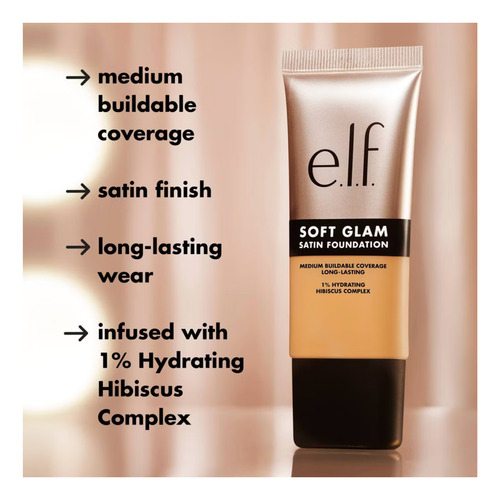 E.l.f Soft Glam Satin Base Para Maquillaje 1.0 Fl Oz 13 Fair Neutral