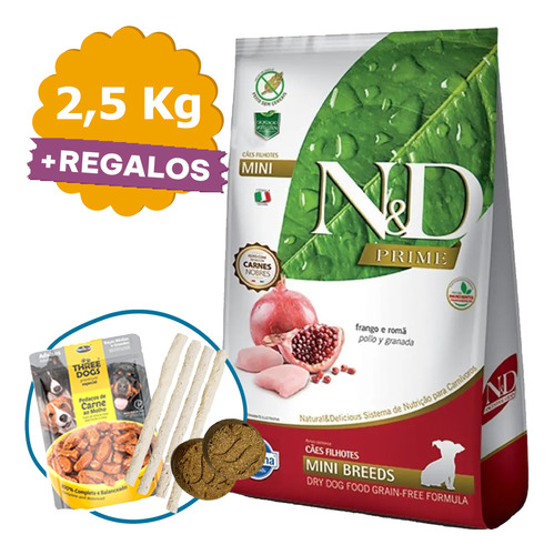 Farmina N&d Prime Grain Free Cachorro Raza Pequeña 2,5 Kg