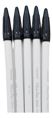 Monami Plus Pen 3000 Set De 5 Piezas Negro Plumon Lettering