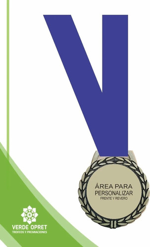 Medallas Deportiva Personalizada, Incluyen Listón X23
