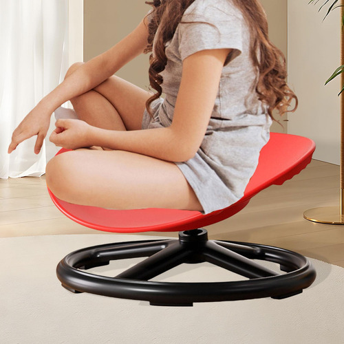 Silla Giratoria Para Niños, Taburete Giratorio, Silla Rojo
