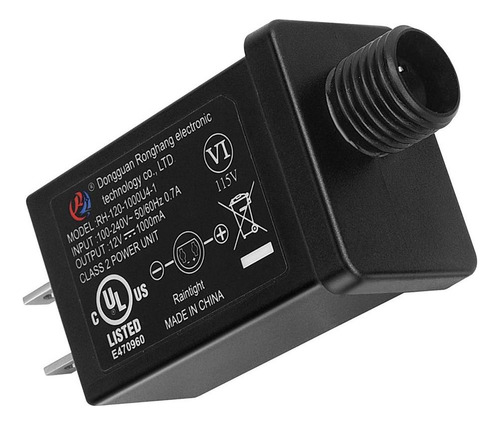 W Adaptador De Corriente Ac 110v A Dc 12v 1a Us Plug