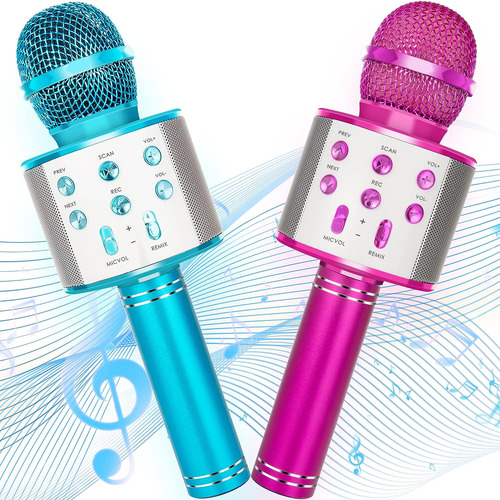 Micrófono Inalambrico Marca Kidwill 2pzs /karaoke