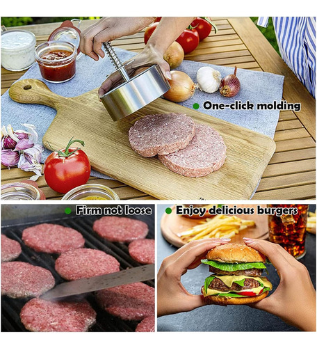 Prensa Para Hamburguesas De Acero Inoxidable Para Empanadas,