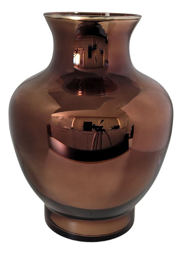 Vaso Decorativo Moderno Munique Wood Espelhado 15-30004 Liso