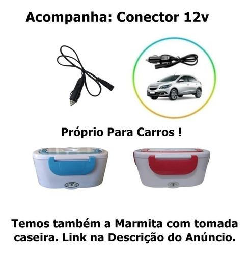 Marmita Elétrica Veicular 12v Carro Automoveis Caminhão Cor Laranja