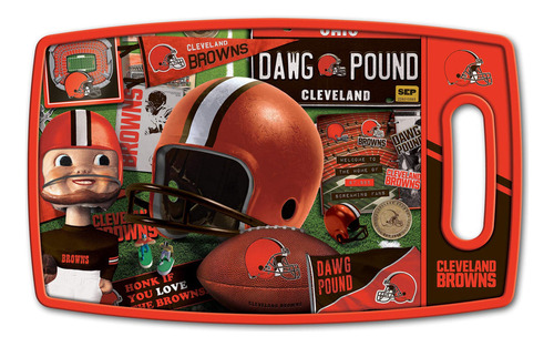 Youthefan Nfl Cleveland Browns Tabla De Cortar Serie Retro, 