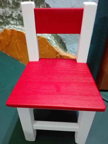 Silla De Niño En Madera Maciza