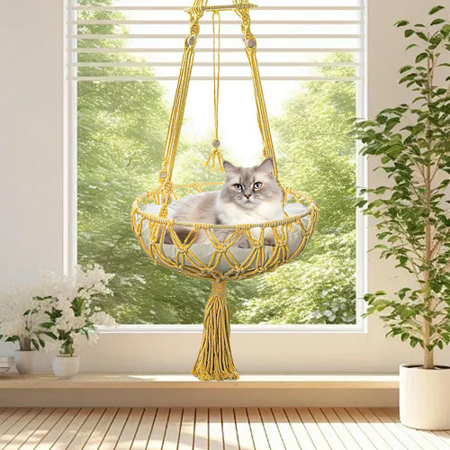 Cama Oscilante Para Gatos Tejida A Mano Cama Oscilante Para