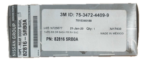 Faixa Porta Dianteiro Direito Nissan Kicks 16/21 Original!!