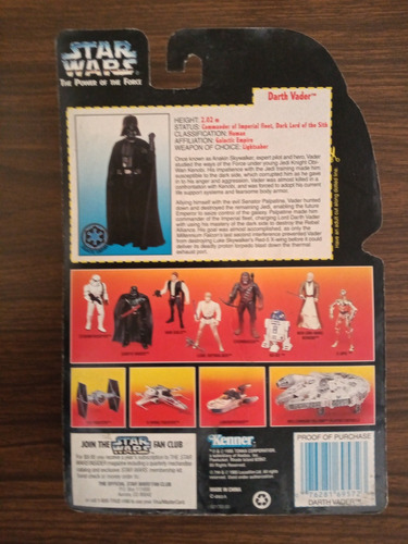 Figura Darth Vader Power Of The Force De Kenner De Los 90's (Usado)