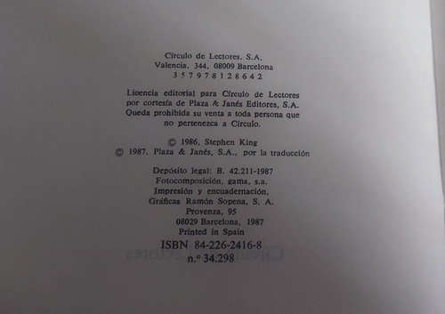 It Eso Stephen King Pasta Dura (Usado)