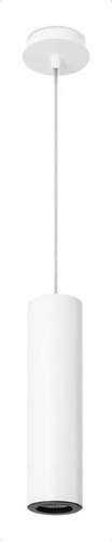 Decorativo Colgante Cubierta Cilindrica Aluminio 1xgu10 Blanco