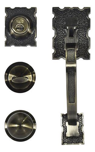 Cerradura Gatillo Caribe As Yale Latón Antiguo