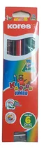 Comprar Creyones De Madera Triangulares Jumbo Kores ( 06 Colores )