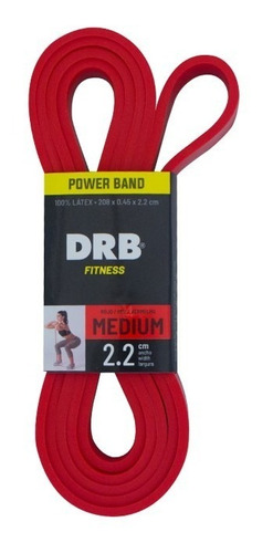 Powerband Drb® Banda Resistencia Látex Media Fitness Pilates