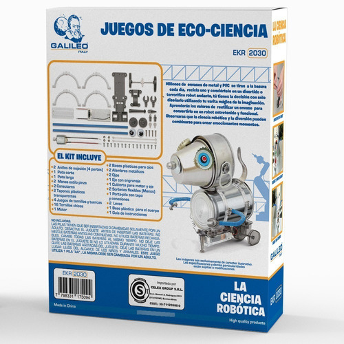 Imagen 2 de 5 de Juego De Eco Ciencia La Ciencia Robótica Galileo Italy