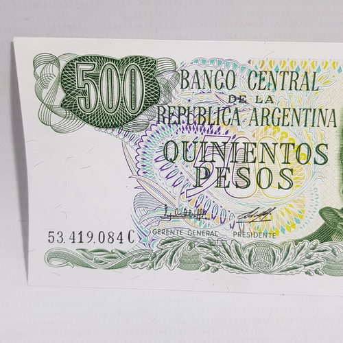 Antiguos Billetes Arg 500 Pesos 1980 Y 1981 Lopez Mag 61544 (Usado)