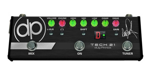 Pedal Tech 21 Bass Dp 3x Dug Pinnick Baixo Sansamp Dp-3x