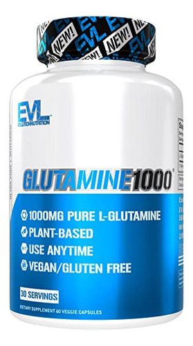 Evlution Nutrition L-glutamina 1000, 1 G De L Glutamina Pura